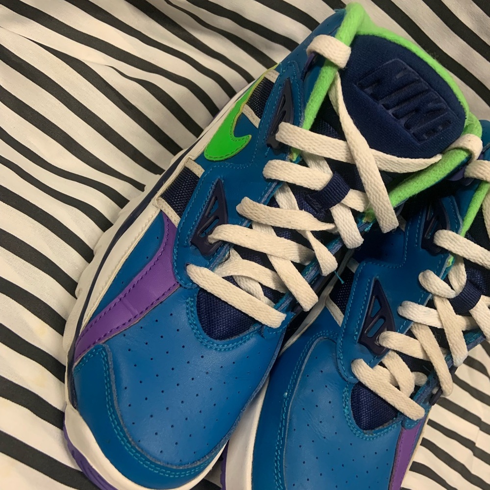 •Nike Air Trainer SC GS Imperial Blue Scream Green Shoes (2019)• - Picture 4 of 10